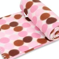 供应100%涤纶双面绒印花毛毯