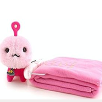 供应全涤纶绣花印花毯子