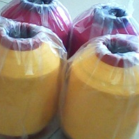 供应各种涤纶 锦纶 黑白有色包覆纱