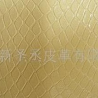 供应米色PU蛇纹皮革