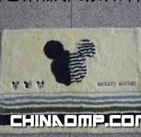 刺绣门垫 刺绣三件套 彩条门垫