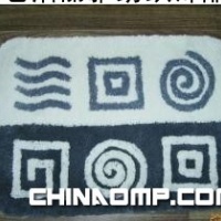 绣花浴室地垫 绣花门垫等