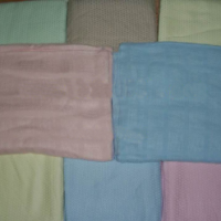 100%竹纤维:梭织华夫格、提花夏凉毯