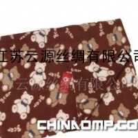 印花剪绒盖毯