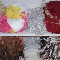 供应特种纱线用于粗纺窗纱地毯围巾等