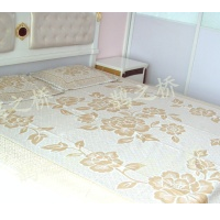 供应手织老粗布彩棉四季毯三件套家纺家居礼品