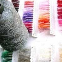 供应花式纱线 间隔亮片线