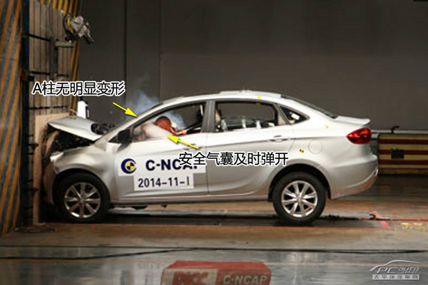 江淮和悦A30 已完成C-NCAP全部碰撞测试