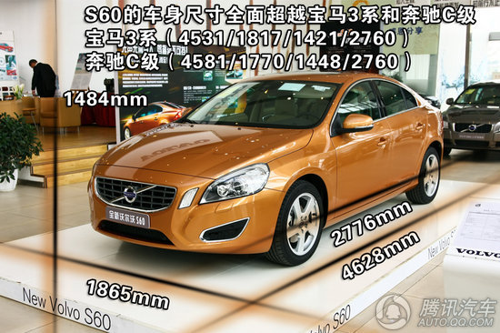 2011款 沃尔沃S602011款 2.0T 智雅版 重点图解