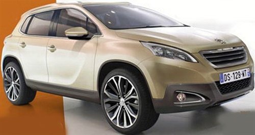 明年发布 标致2008量产版效果图曝光 汽车之家