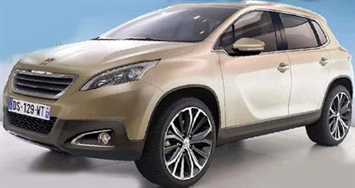 明年发布 标致2008量产版效果图曝光 汽车之家