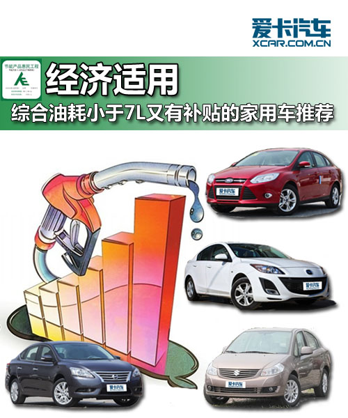 综合油耗仅7L且有补贴的车型