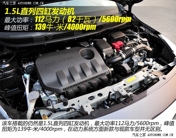 日产东风日产阳光2014款 1.5XV CVT尊贵版