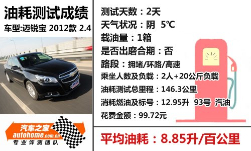 欧版美国风情画 测试雪佛兰迈锐宝2.4L 汽车之家