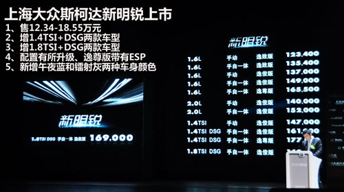 12.34-18.55万 2010款斯柯达新明锐上市 汽车之家