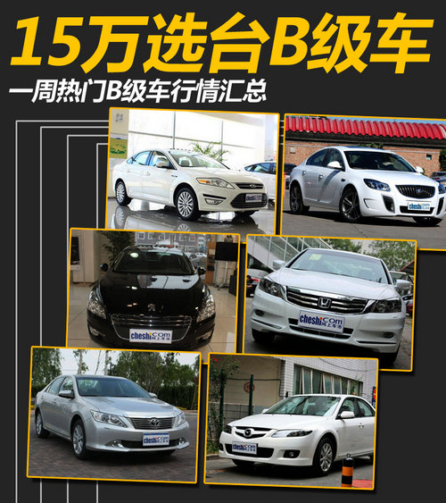 15万选台B级车 一周热门B级车行情汇总