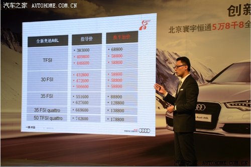 北京寰宇恒通全新奥迪A6L置换计划启动 汽车之家