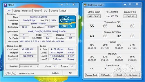 i5-2550K超频