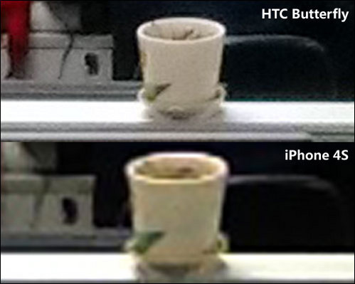 HTC Butterfly对比iPhone 4S