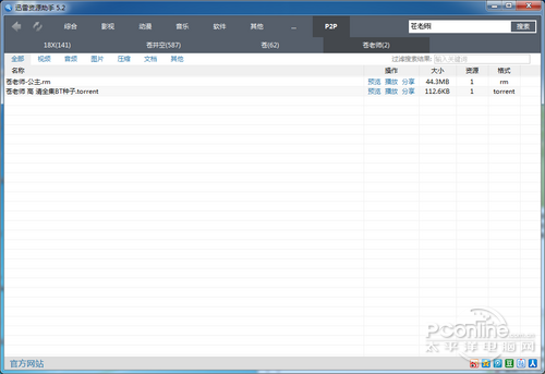 迅雷资源助手实测！评最新P2P种子搜索器