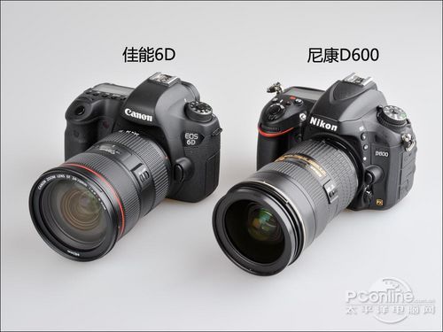 佳能6D对比尼康D600