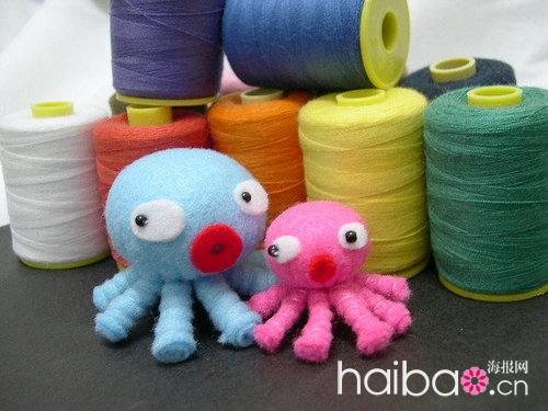DIY超简单的不织布八爪章鱼  手工玩具 毛绒玩具 玩具新品 时尚玩具