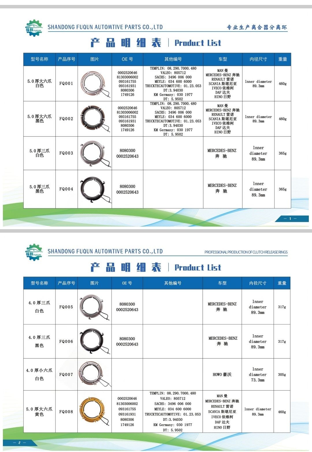 COTV全球直播-山东冠县福群汽车配件有限公司专业生产离合器分离环、分离轴承回位弹簧、波形簧及各种冲压件等系列产品，设计创新、制造精良、紧密度高、源头厂家、质量稳定，欢迎大家光临！