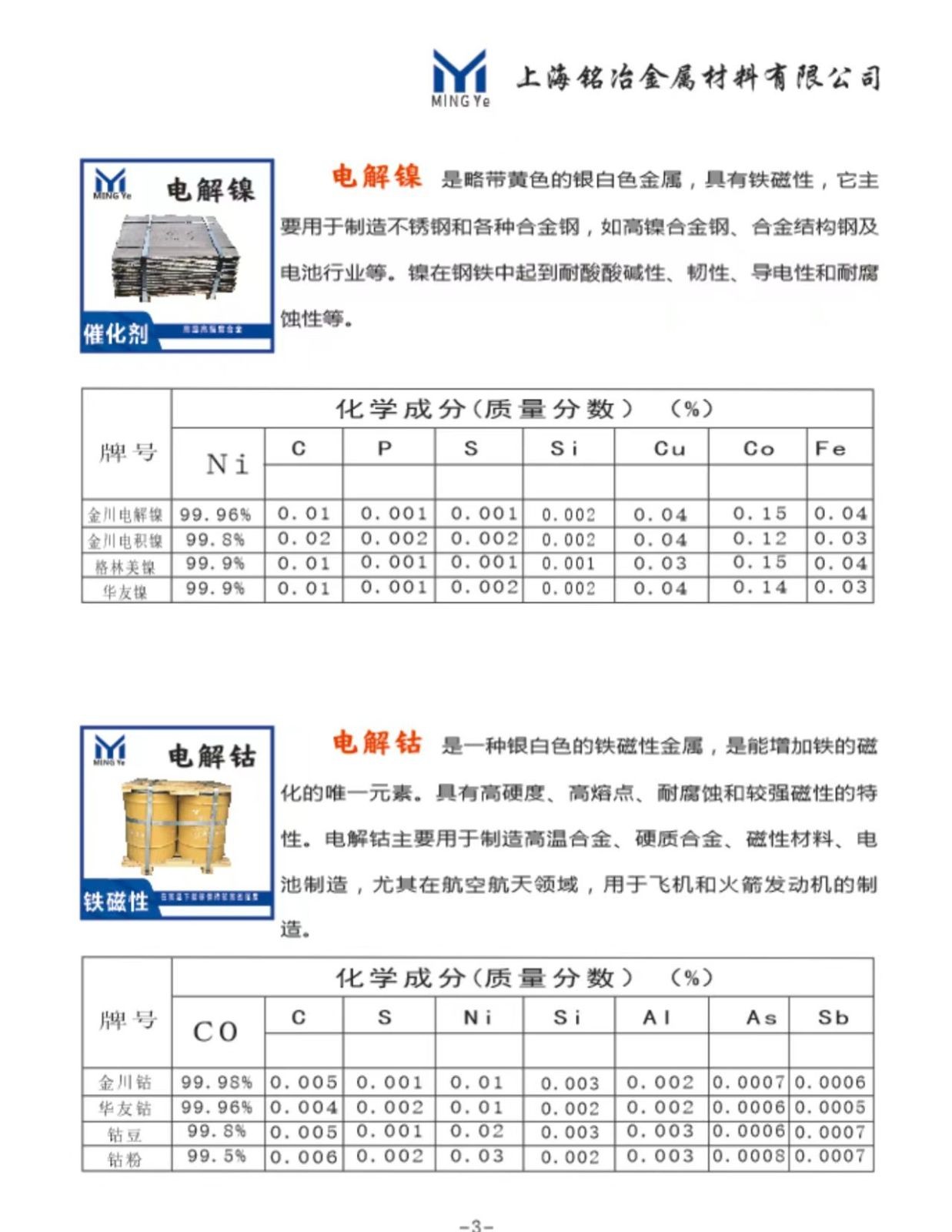 COTV全球直播-上海铭冶金属材料有限公司、河北佰江金属材料科技有限公司专业经营钨铁、钼铁、钒铁、铌铁、纯钨、纯钼、纯钛、电解铜、电解钴、纯镍粉等各种冶金铸造材料，欢迎大家光临！