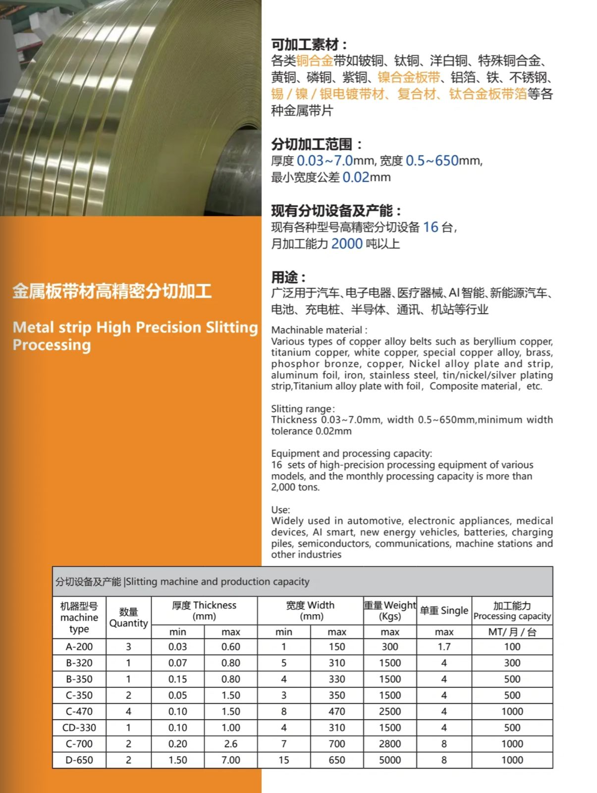 COTV全球直播-东莞市泰明同金属制品有限公司专业经营销售:优质铜合金板带箔（铍铜、钛铜、锰铜、紫铜、无氧铜、碲铜、康铜），锡/镍电镀材、镍合金、铜铝、铜镍、铜钢复合材等产品，欢迎大家光临！