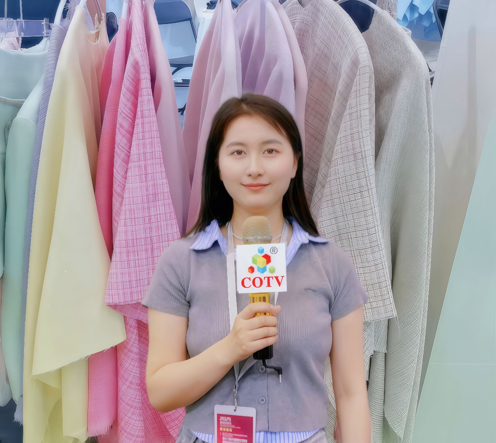 COTV全球直播-海宁锐迪纺织有限公司专业生产：粗花呢、TR系列、梭织染色小香风面料、时尚女装面料、仿麻系列及各种白胚、成品色胚全系列产品，欢迎大家光临！