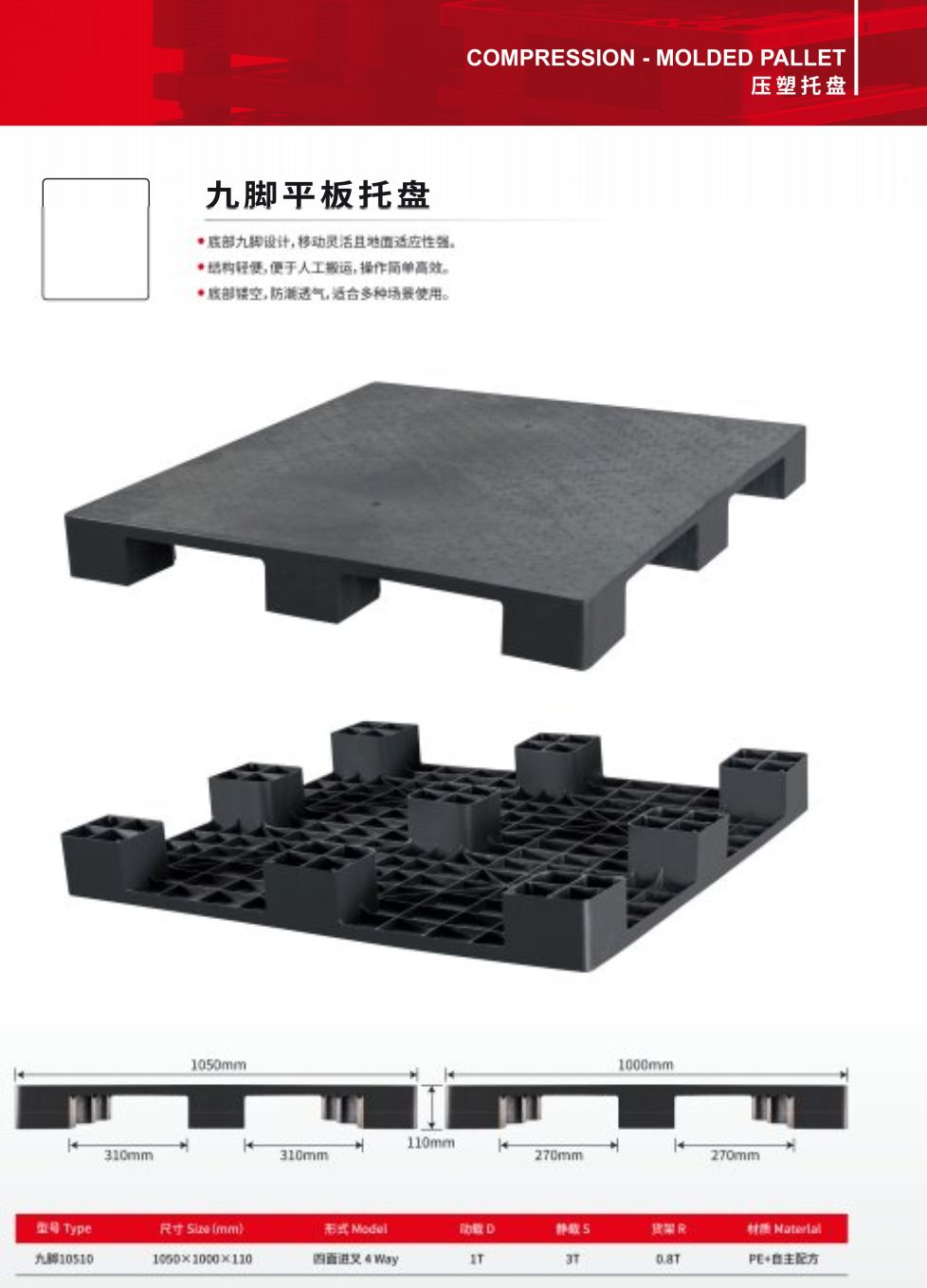COTV全球直播-浙江益运塑业有限公司专业生产:各种规格的压塑托盘、货物托盘等产品，本公司技术力量雄厚，采用全智能化生产线，源头工厂，欢迎欢迎光临！