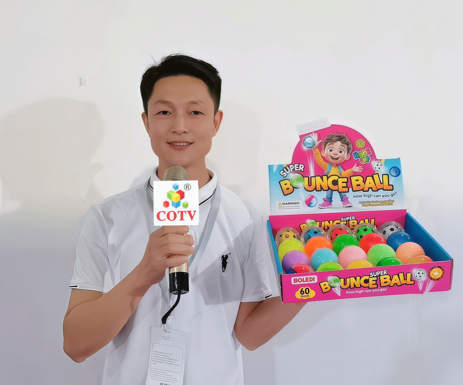 COTV全球直播-金华市荣灿有机硅材料有限公司专业生产：“波乐迪“系列橡胶发光弹力球产品，欢迎大家光临！