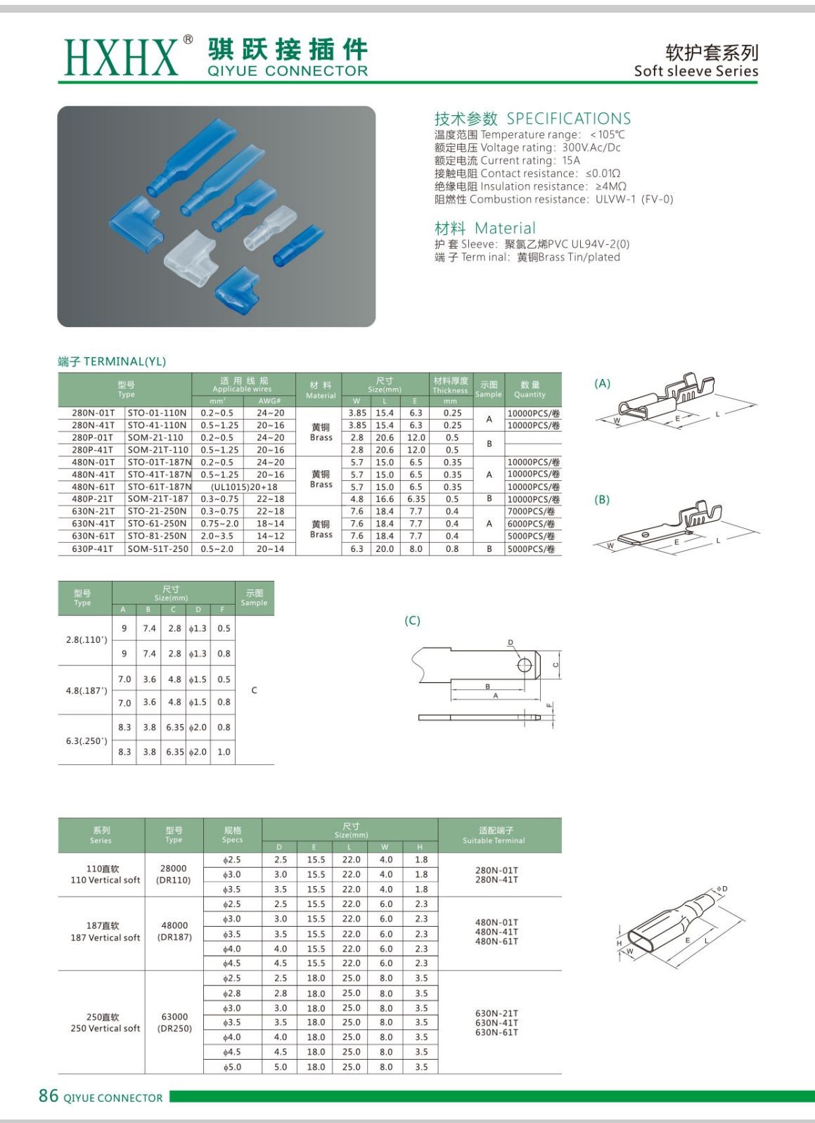 COTV全球直播-浙江骐跃接插件有限公司专业生产“HXHX”端子、胶壳、针座、插片、护套、铜带、压线帽、冷压端子、轻触开关、船形及微动开关、PVC管、继电器等电子元件，欢迎大家光临！