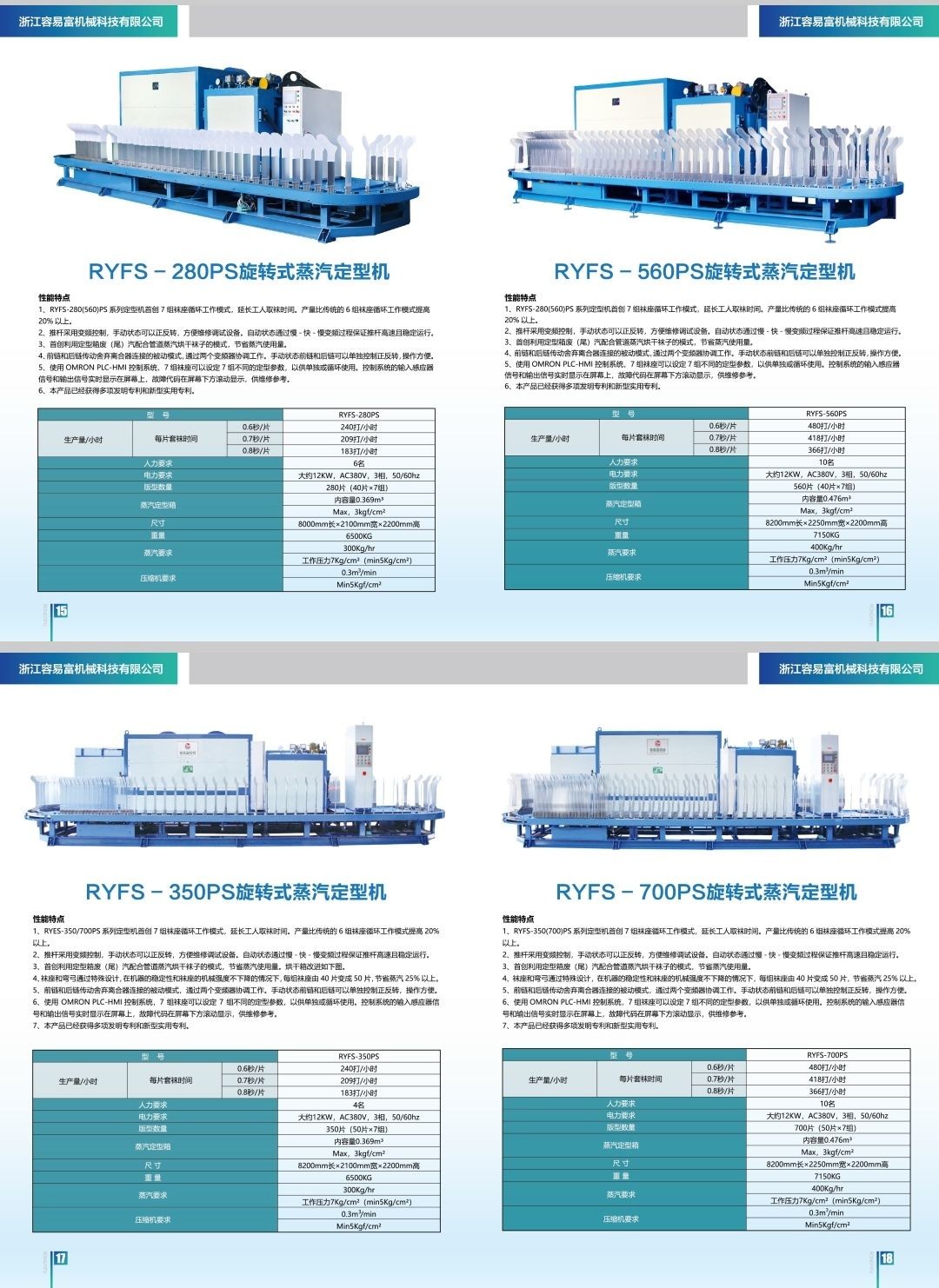 COTV全球直播-浙江容易富机械科技有限公司专业生产：RYFN-全电脑控制点塑机，旋转式蒸汽定型机及各种相关的非标机械设备，设计创新，运行稳定，欢迎大家光临！