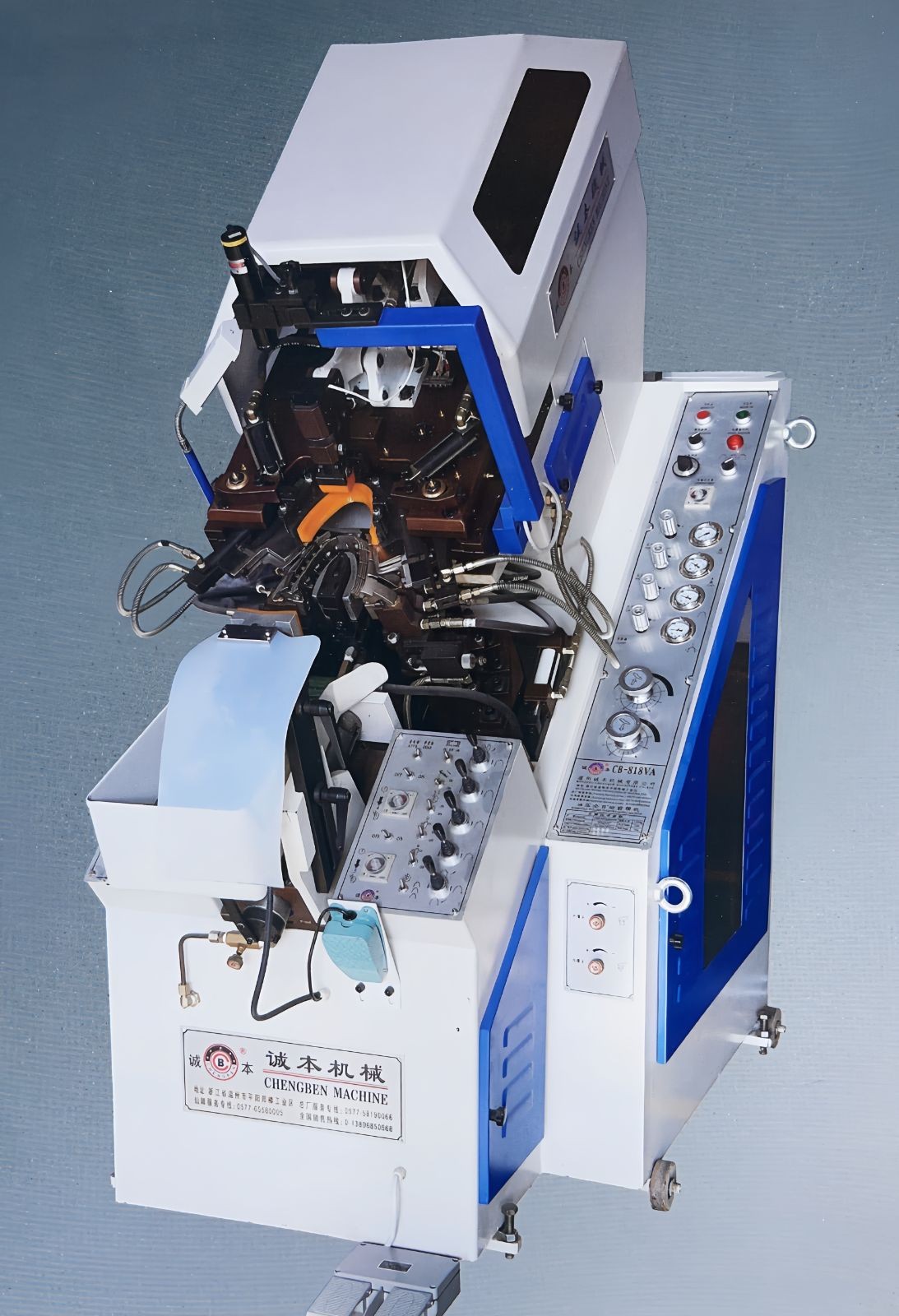 COTV全球直播-温州诚本机械有限公司、温州瑞乐轻工机械有限公司专业生产：自动上胶后帮机、新型围条压合机、自动后踵结帮机、多功能自动成型机、智能压合机、橡胶/塑料开放式炼胶机等设备，欢迎大家光临！