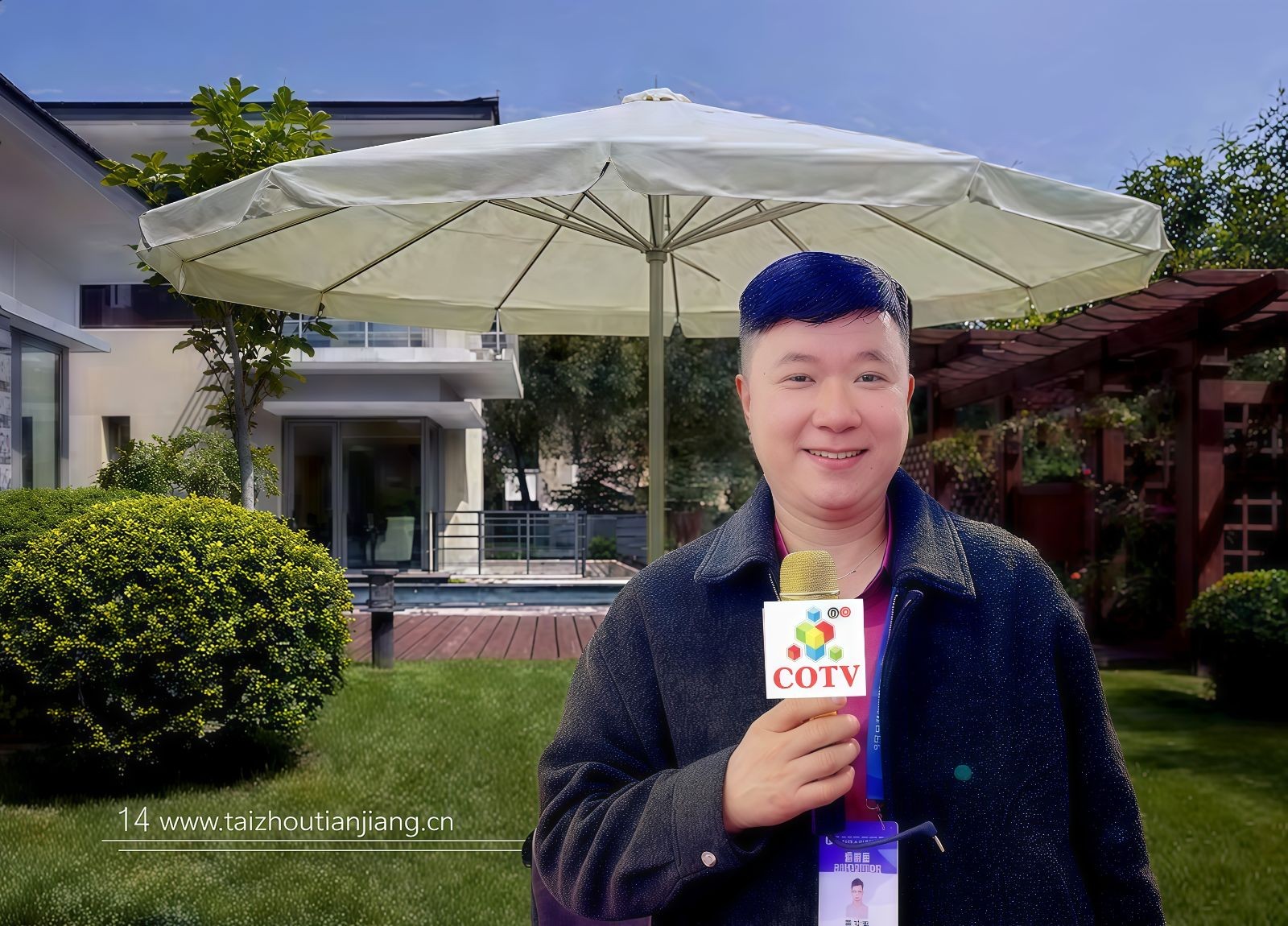 COTV全球直播-台州天将伞业有限公司专业生产：户外遮阳伞、各种户外雨伞、太阳伞，岗位工作伞、户外休闲家具以及各种时新摆件、挂件工艺品，欢迎大家光临！