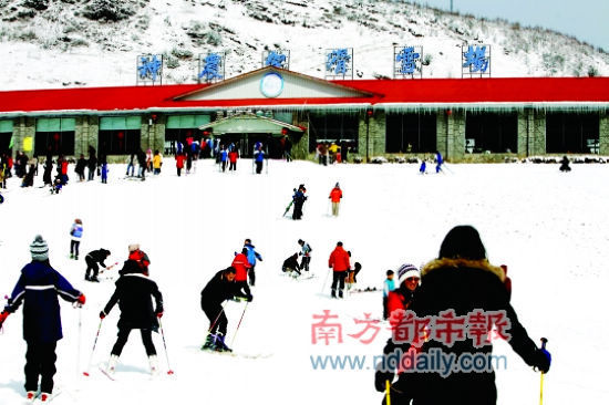 (神农架滑雪场在海拔2000米高的酒壶坪。 来源：南方都市报)