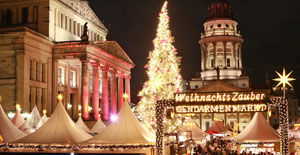 御林广场(Gendarmenmarkt)上的圣诞节集市