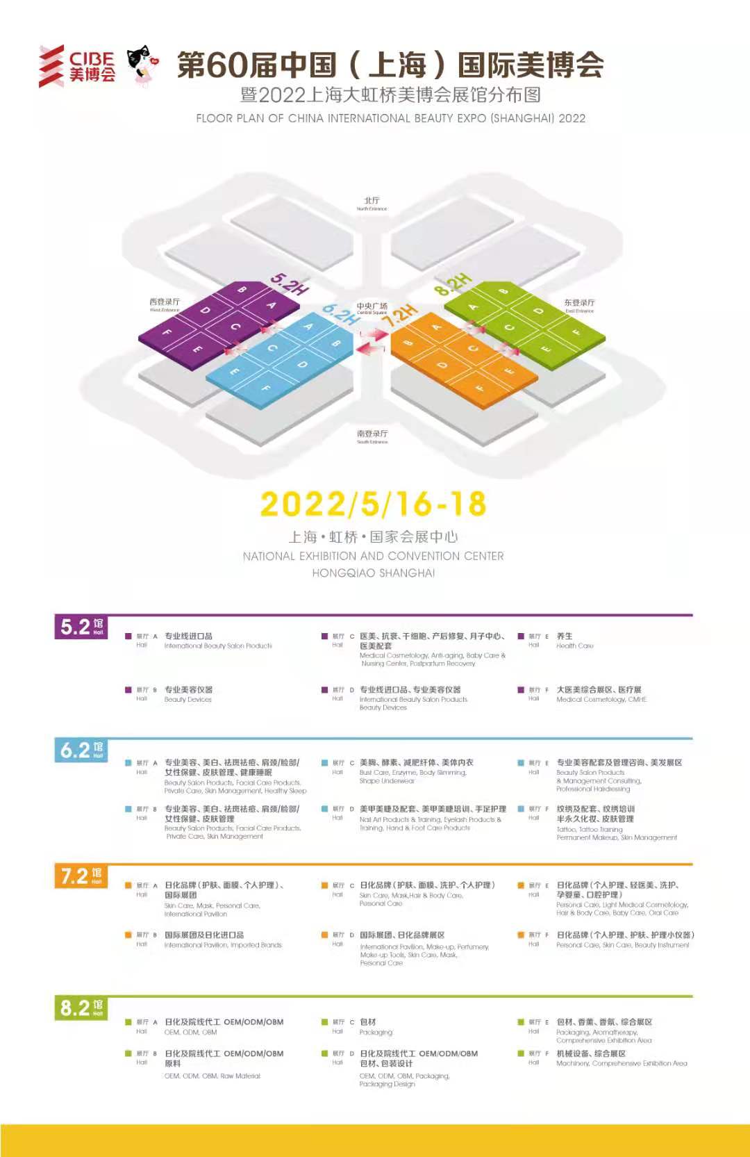 2022年上海国际美博会时刻表CIBE