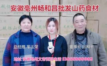 安徽亳州畅和昌专业批发优质营养山药系列产品