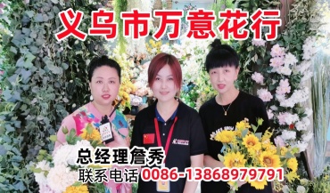 COTV 全球直播-义乌市万意花行生产销售仿真花、仿真植物、仿真多肉等产品
