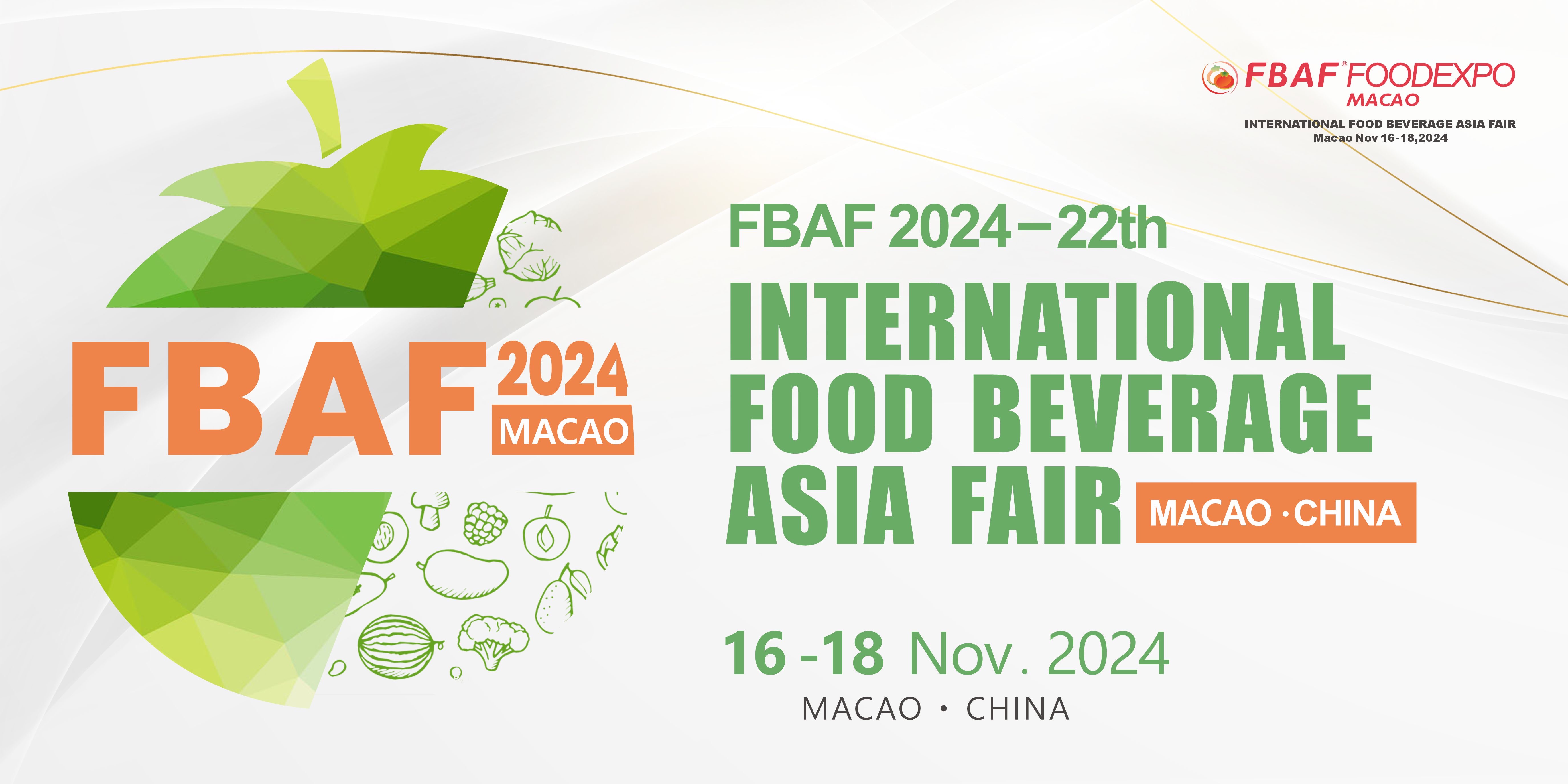 Asia International Food Expo | Macau | 2024FBAF - www.globalomp.com
