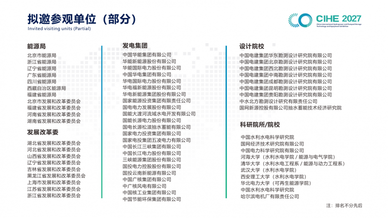 观众中心|CIHE 2027中国国际水电及抽水蓄能技术装备展览会 观众中心|CIHE 2027中国国际水电及抽水蓄能技术装备展览会