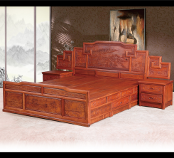 红木床 红木卧室家具