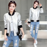 短款棒球服皮衣