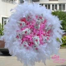 兔子 玩偶花束 婚庆用品