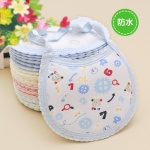 新生花边口水巾/宝宝口水巾儿围嘴/纯棉口水巾/宝宝用品