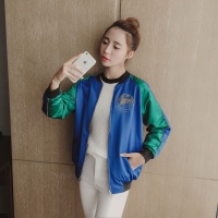 新款女士刺绣外套双面夹克 棒球服