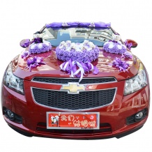 卡通婚车装饰 小熊婚车装扮