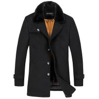 水貂翻领貂皮草大衣男式真皮皮衣外套